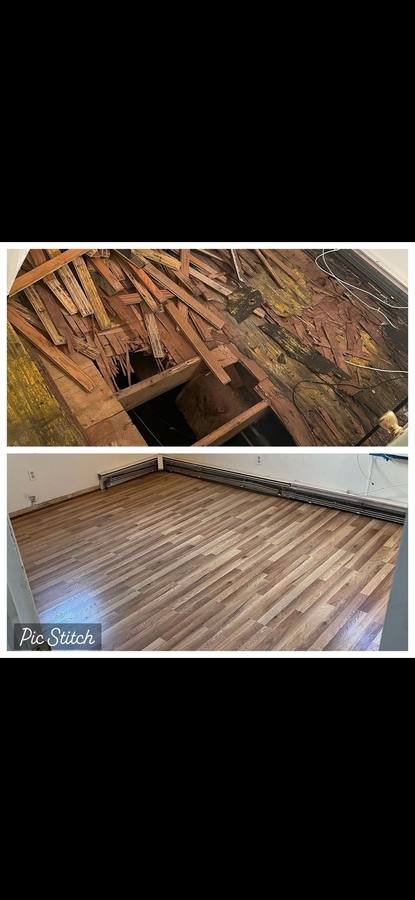 Flooring installation project